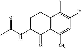 N-(8-Amino-6-fluoro-5-metil-1-oxo-1,2,3,4-tetrahidronaftalen-2-il)acetamida