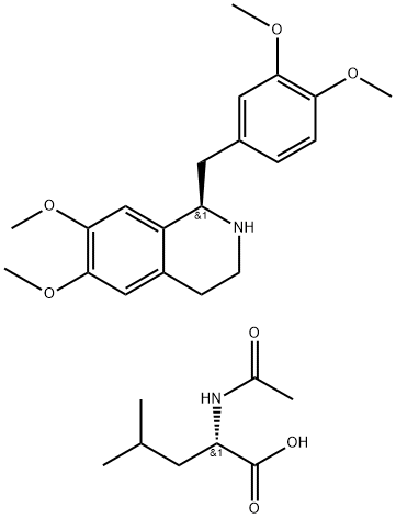 R-Tetrahidropapaverina N-acetil-L-leucinato