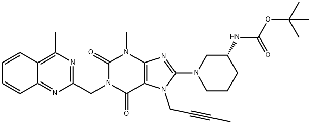 Terc-butil((3s)-1-(7-(but-2-in-1-il)-3-Metil-1-((4-Metilquinazolin-2-il)Metil)-2,6-dioxo- 2,3,4,5,6,7-hexahidro-1h-purin-8-il)piperidin-3-il)carbaMato
